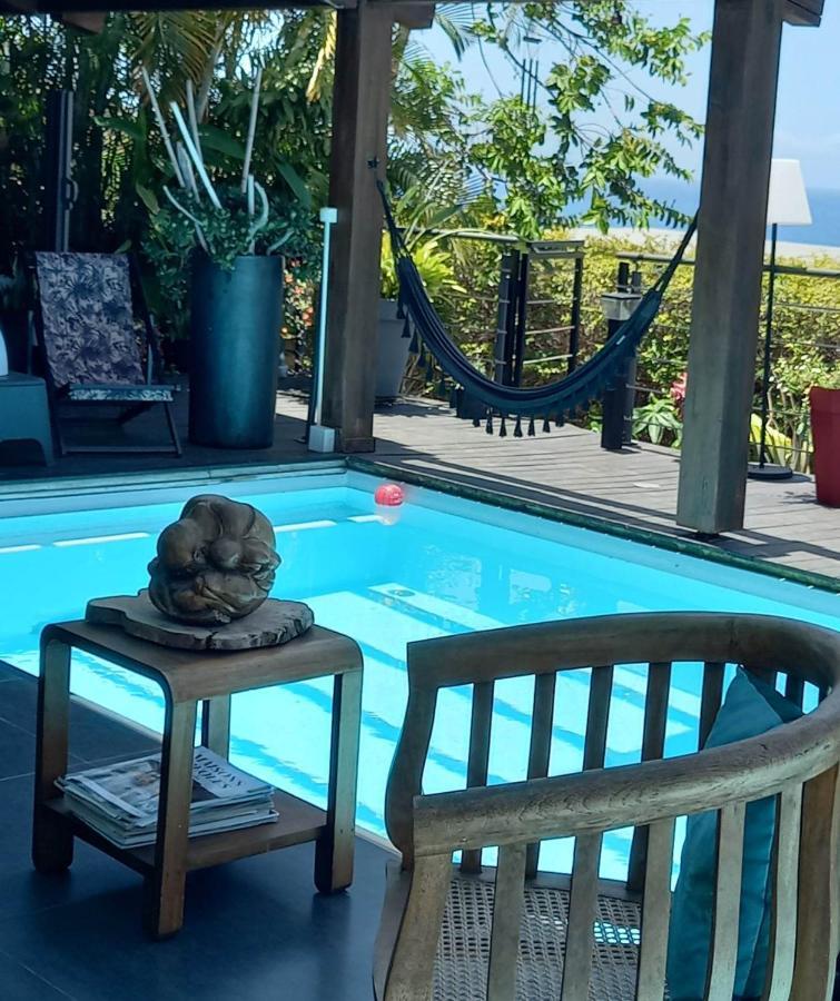 Suite Indigo Jacuzzi Prive Piscine Vue Mer Acces Cuisine Laverie 생피에르 외부 사진